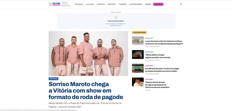 Página inicial: Cultura Capixaba