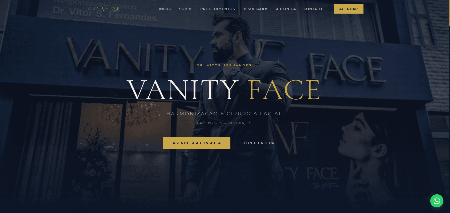 Página inicial: Vanity Face